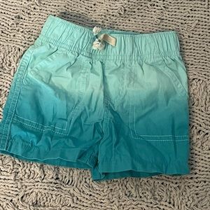 Tie dye shorts blue ombré 12 months